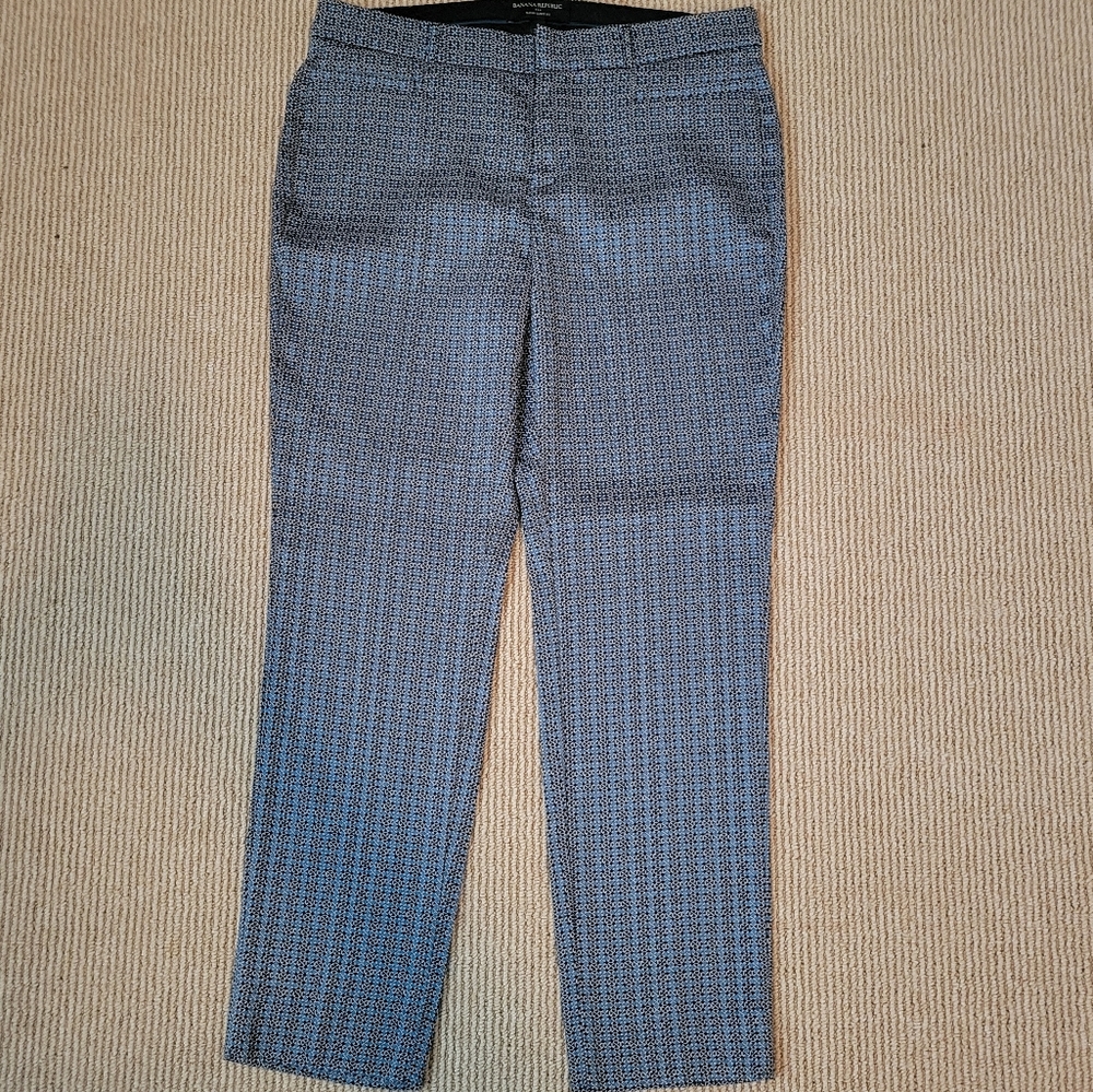 Banana republic Sloan curvy fit patterned dress pants